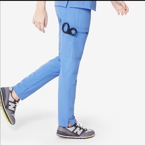 Figs ceil blue skinny yola scrub pants MP